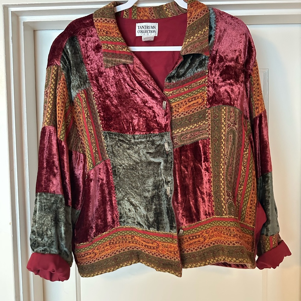 Women's Multicolor Patchwork Blazer/Jacket